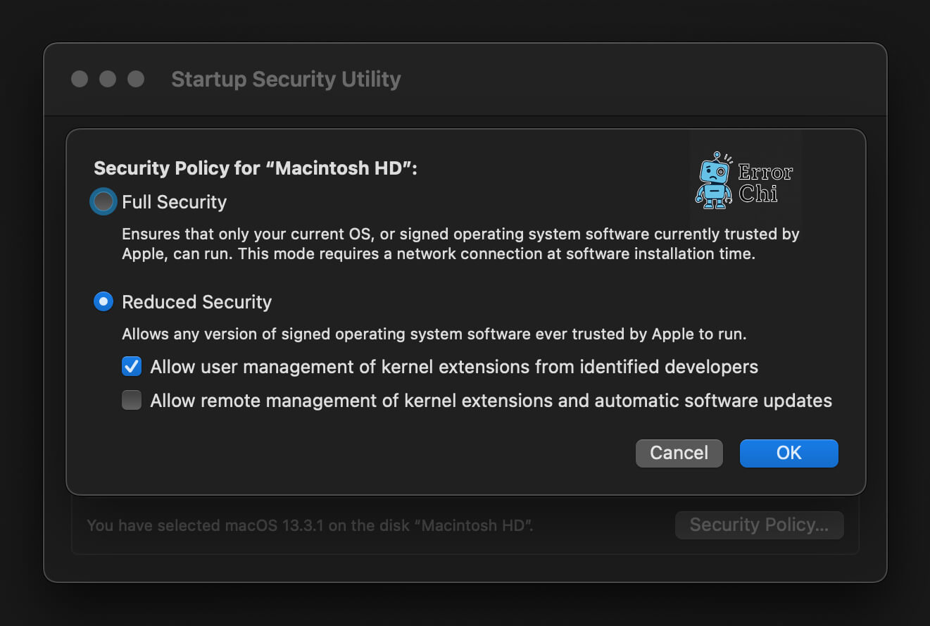 تأثیر کرنل اکستنشن‌ها و Startup Items بر شکست در Safe Boot