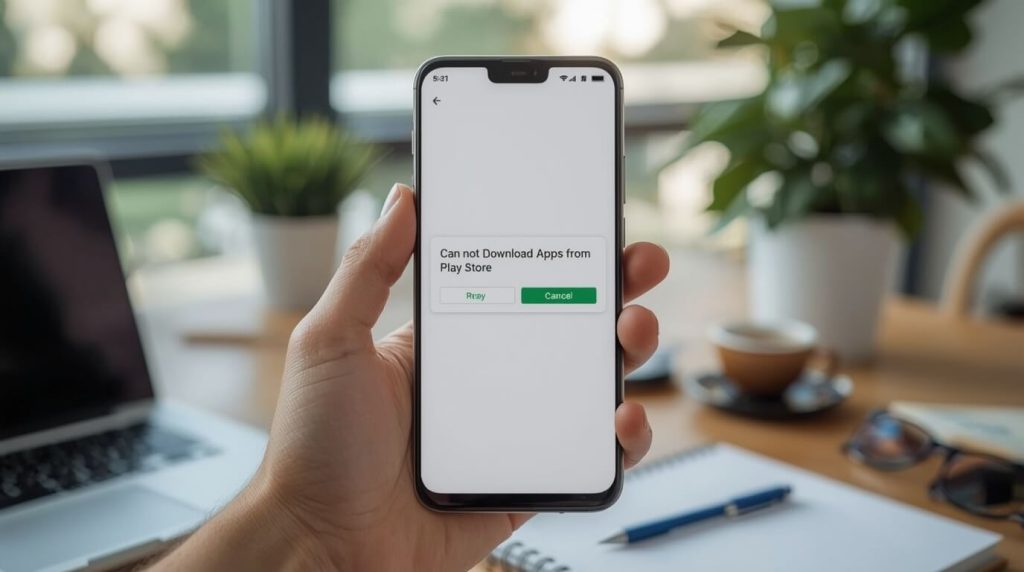 خطای Can Not Download Apps from Play Store